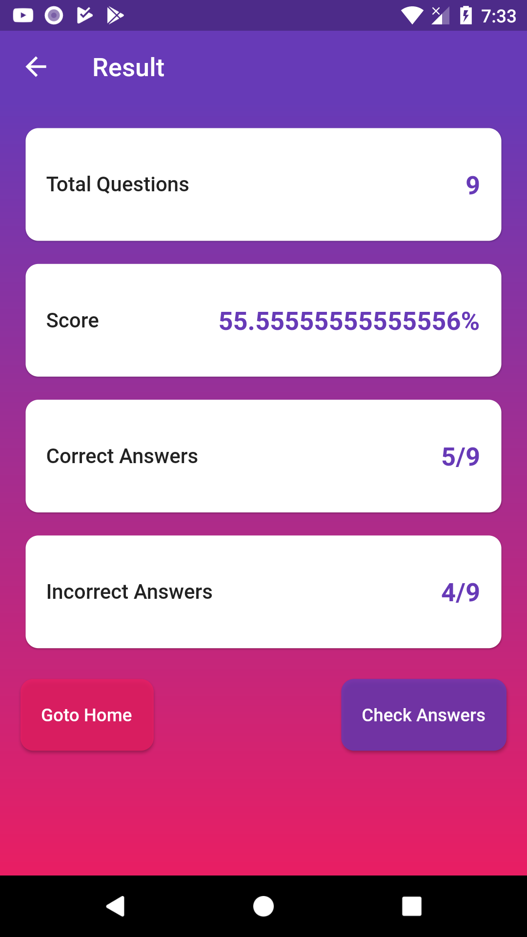 Simple material UI